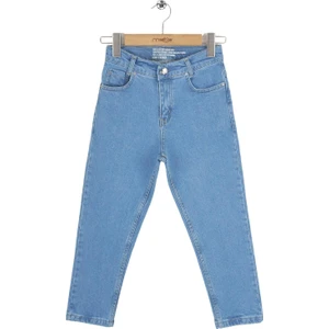 Mutlu Kids Kız Çocuk Mom Jeans