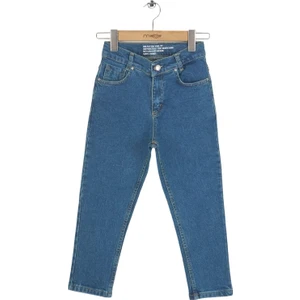 Mutlu Kids Kız Çocuk Mom Jeans