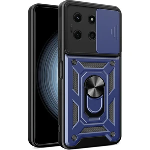 Infinix Note 30 Uyumlu Kılıf Pars Lens Sürgülü Yüzüklü Standlı Korumalı Kılıf