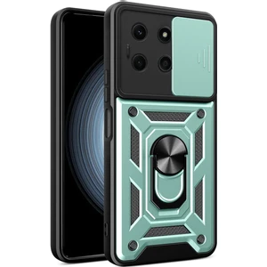 Infinix Note 30 Uyumlu Kılıf Pars Lens Sürgülü Yüzüklü Standlı Korumalı Kılıf