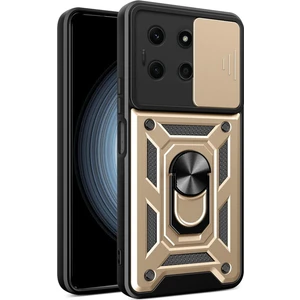 Infinix Note 30 Uyumlu Kılıf Pars Lens Sürgülü Yüzüklü Standlı Korumalı Kılıf