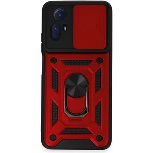 Xiaomi Redmi Note 12S Uyumlu Kılıf Pars Lens Sürgülü Yüzüklü Standlı Korumalı Kılıf