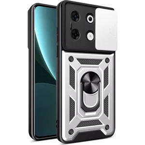 Infinix Zero 30 5g ile Uyumlu Kılıf Pars Lens Sürgülü Yüzüklü Standlı Korumalı Kılıf