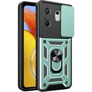 Infinix Zero 30 4g ile Uyumlu Kılıf Pars Lens Sürgülü Yüzüklü Standlı Korumalı Kılıf