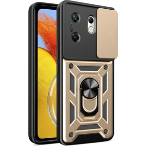 Infinix Zero 30 4g ile Uyumlu Kılıf Pars Lens Sürgülü Yüzüklü Standlı Korumalı Kılıf