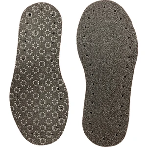 12 Çift Siyah Keçe Kaydırmaz Taban, 3 Katlı Delikli Hobi Örgü Panduf Patik Tabanlığı