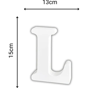 Maya Decor Co. Strafor L Harfi 15 cm