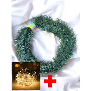 Yılbaşı Işıklı Çam Dekoratif Garland Çam Ağaçı Dalı Sarmal Tel  5 Metre