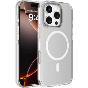 Rona Store iPhone 16 Pro Max Kılıf Magsafe Şarj Özellikli Kamera Korumalı Kripto Kapak-Şeffaf