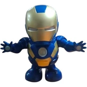 Pilli Işıklı Dans Eden Robot Demiradam Batman Dance Hero Ironman 20 cm