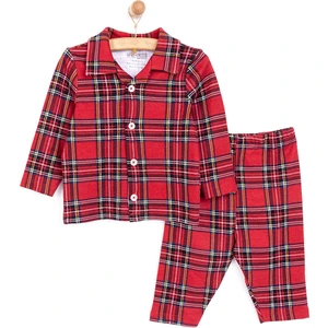 Gömlek Yaka Pijama Takımı Erkek Bebek
