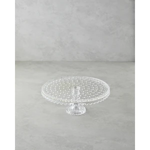 English Home Bubbles Cam Kek Standı 25X11 cm Şeffaf