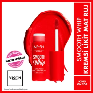 Nyx Professional Makeup Smooth Whip Kremsi Likit Mat Ruj - Icing On Top