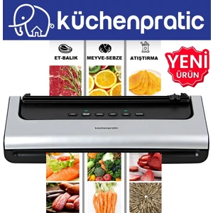 Küchen Pratic VS7210 Ev Tipi Elektrikli Vakum Makinesi - 10 Adet Vakum Poşeti