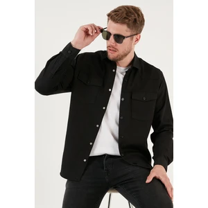 Pamuklu Regular Fit Çift Cepli Gömlek Erkek GÖMLEK CF24W116927