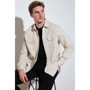 Pamuklu Regular Fit Çift Cepli Gömlek Erkek GÖMLEK CF24W116927