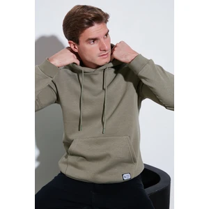 Slim Fit Kapüşonlu Kanguru Cepli Içi Tüylü Yumuşak Şardonlu Sweat Erkek Sweat 5905281