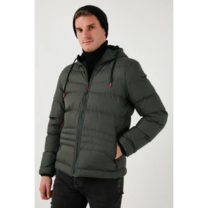 Kapüşonlu Fermuarlı Cepli Slim Fit Mont Erkek Mont 6490001