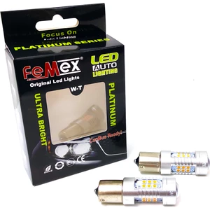 Platinum P21W 1156 Tek Duy LED Ampul Koyu Turuncu Mercekli