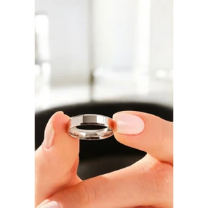 Moda Gümüş Evi 925 Ayar Gümüş Alyans, Nişan Yüzüğü, Erkek Alyans, Düz Alyans