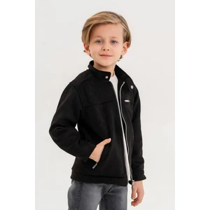 Gold Class Kidswear Cepli Fermuarlı Erkek Çocuk Süet Ceket