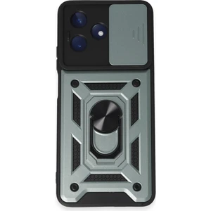 Realme C53 ile Uyumlu Kılıf Pars Lens Sürgülü Yüzüklü Standlı Korumalı Kılıf