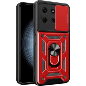 Infinix Note 30 ile Uyumlu Kılıf Pars Lens Sürgülü Yüzüklü Standlı Korumalı Kılıf