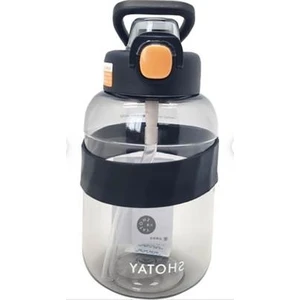 Pipetli Tritan Matara Siyah 1000 Ml.