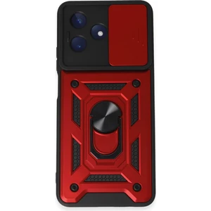 Realme C53 ile Uyumlu Kılıf Pars Lens Sürgülü Yüzüklü Standlı Korumalı Kılıf