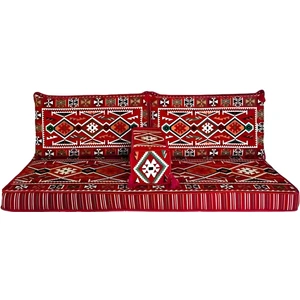 Arap Oturma Odası Kılıfı Şark Takımı Geleneksel Nakışlı K00001