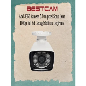 Ahd 3350 Kamera 5 Mega Piksel Sony Lensli 1080P Full Hd Gece Görüşlü Su Geçirmez Kamera
