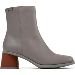 Deri Gri Kadın Topuklu Bot K400743-006