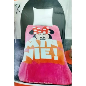 Lisanslı Tek Kişilik Battaniye Minnie Mouse Pinky Classic