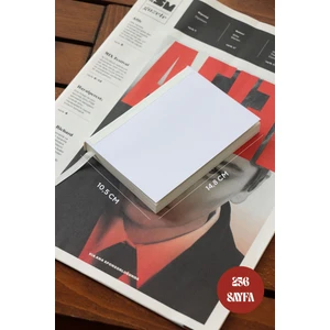 Geçmeli ve Cepli Defter Yedeği A6 Ivory 128 Yaprak