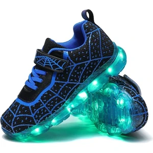 Nefes Alabilir Spor Ayakkabı Günlük Spor Ayakkabı LED Işıklar USB Şarj (Yurt Dışından)