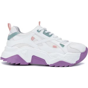 Tamer Tanca Kadın Vegan Beyaz/lila Sneakers & Spor Ayakkabı 936 65137 Bn Ayk SK24-25 Beyaz/lıla