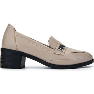 Tamer Tanca Kadın  Deri Vizon Makosen Ayakkabı 1065 219-550 Bn Ayk SK24-25 Vızon Dr