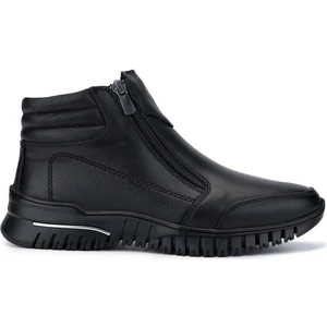 Tamer Tanca Kadın  Deri Siyah Deri Casual Bot 1063 10 Bn Bot SK24-25 Sıyah Dr