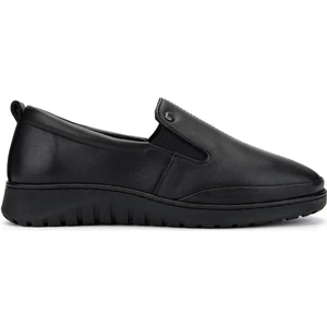 Tamer Tanca Kadın  Deri Siyah Deri Casual Ayakkabı 1053 25 Bn Ayk SK24-25 Sıyah Dr