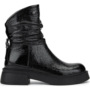 Tamer Tanca Kadın  Deri Siyah Rugan Casual Bot 1036 476-2518 Bn Bot SK24-25 Sıyah Krsk Rgn
