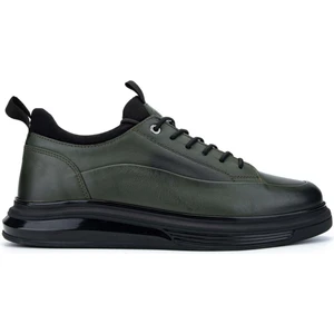 Tamer Tanca Erkek  Deri Haki Analin Sneakers & Spor Ayakkabı 381 20548 Erk Ayk SK24-25 Hakı Anl