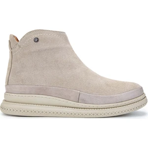 Tamer Tanca Kadın  Deri Bej Süet Casual Bot 599 23005-1 Bn Bot SK24-25 Bej Suet