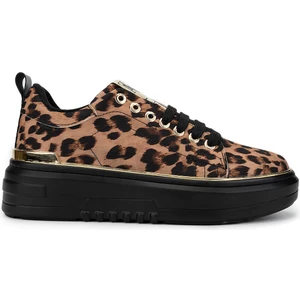 Tamer Tanca Kadın Vegan Leopar Sneakers & Spor Ayakkabı 817 08-2 Bn Ayk SK24-25 Leopar
