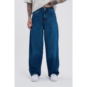 Erkek Oversize Baggy Jean Dark Blue