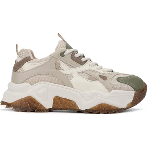 Tamer Tanca Kadın Vegan Beyaz/haki Sneakers & Spor Ayakkabı 936 65137 Bn Ayk SK24-25 Beyaz/hakı