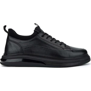 Tamer Tanca Erkek  Deri Siyah Analin Sneakers & Spor Ayakkabı 381 20548 Erk Ayk SK24-25 Sıyah Anl