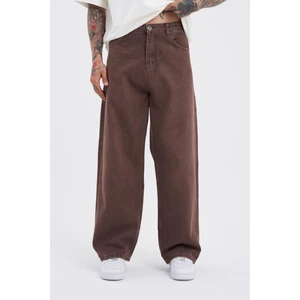 Erkek Oversize Baggy Jean Coffee Asit