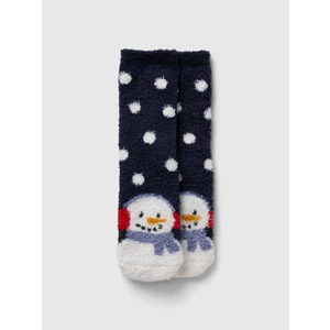 Erkek Çocuk Siyah Desenli Cozy Çorap