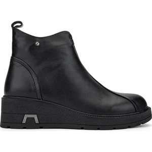 Tamer Tanca Kadın  Deri Siyah Deri Casual Bot 1065 164-2720 Bn Bot SK24-25 Sıyah Dr