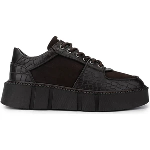 Tamer Tanca Erkek  Deri Kahverengi Sneakers & Spor Ayakkabı 352 21416 Erk Ayk SK24-25 Kahve